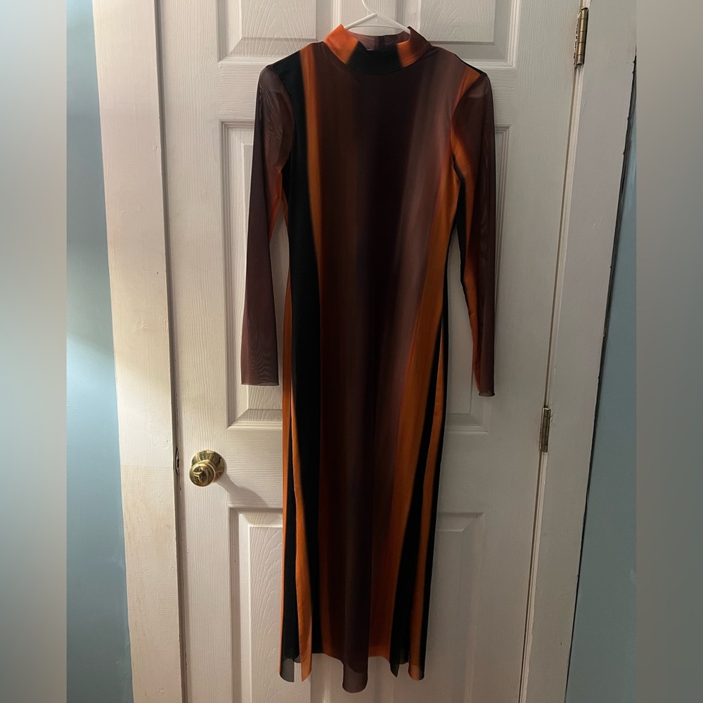 Zara Mesh Maxi Dress